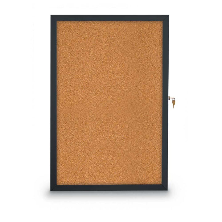 Slim Style Traditional Indoor Enclosed Cork/Fabric Board