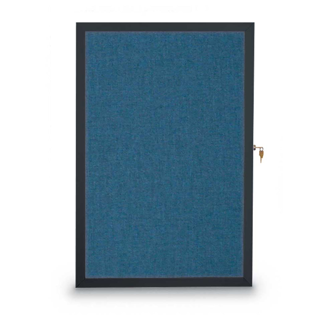 Slim Style Traditional Indoor Enclosed Cork/Fabric Board