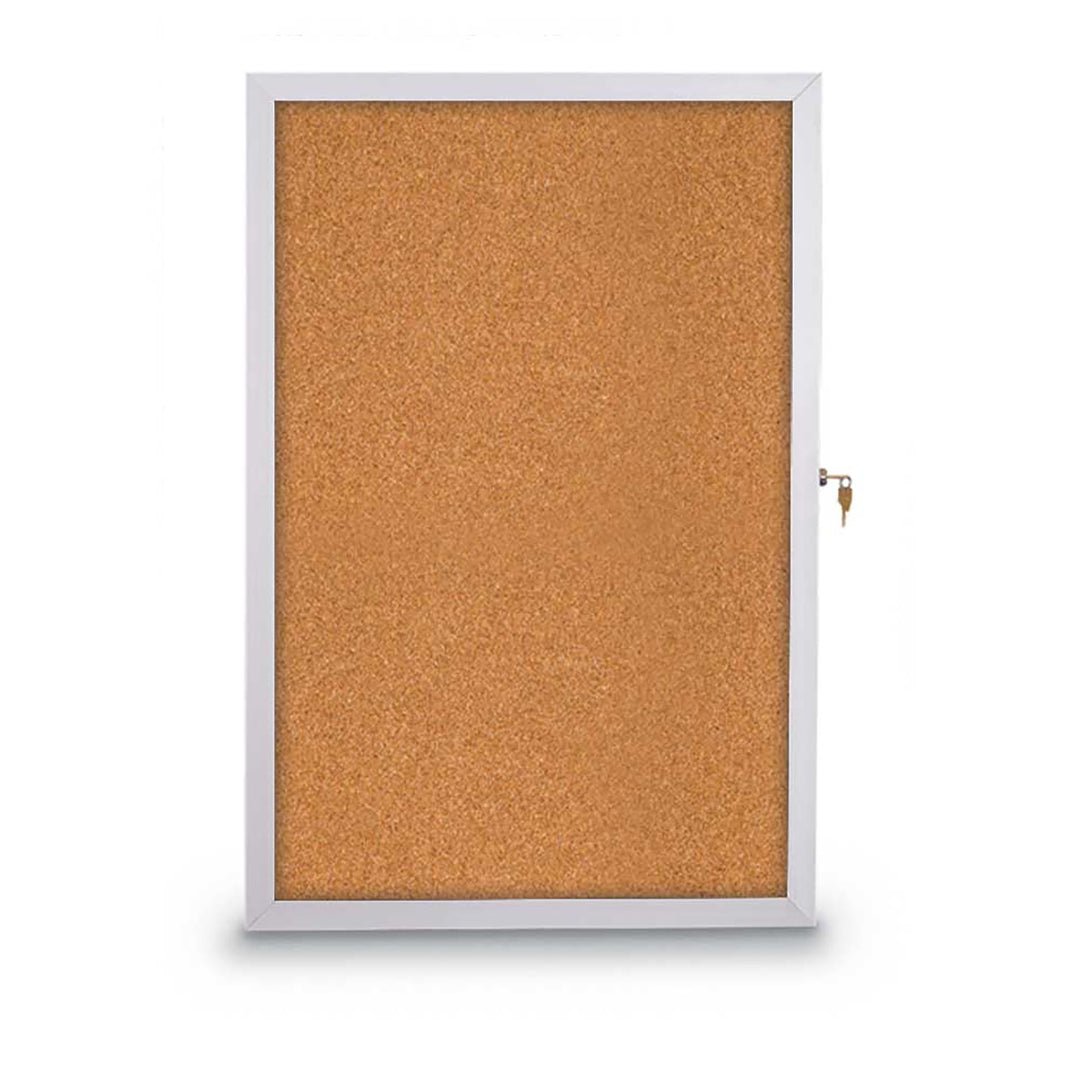 Slim Style Traditional Indoor Enclosed Cork/Fabric Board
