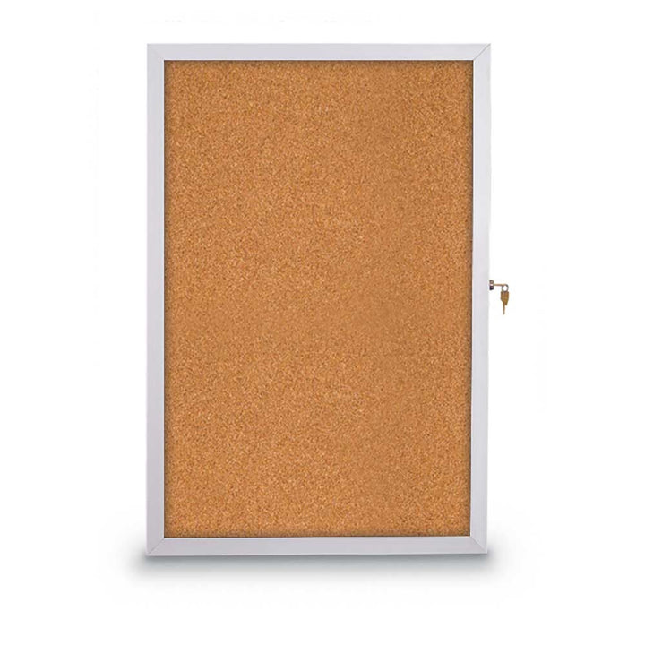 Slim Style Traditional Indoor Enclosed Cork/Fabric Board