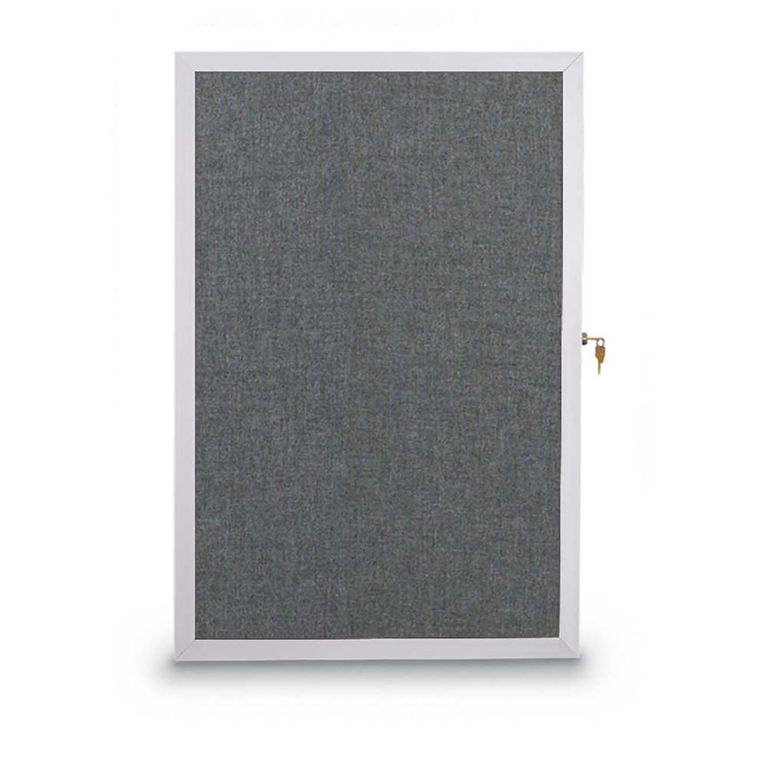 Slim Style Traditional Indoor Enclosed Cork/Fabric Board