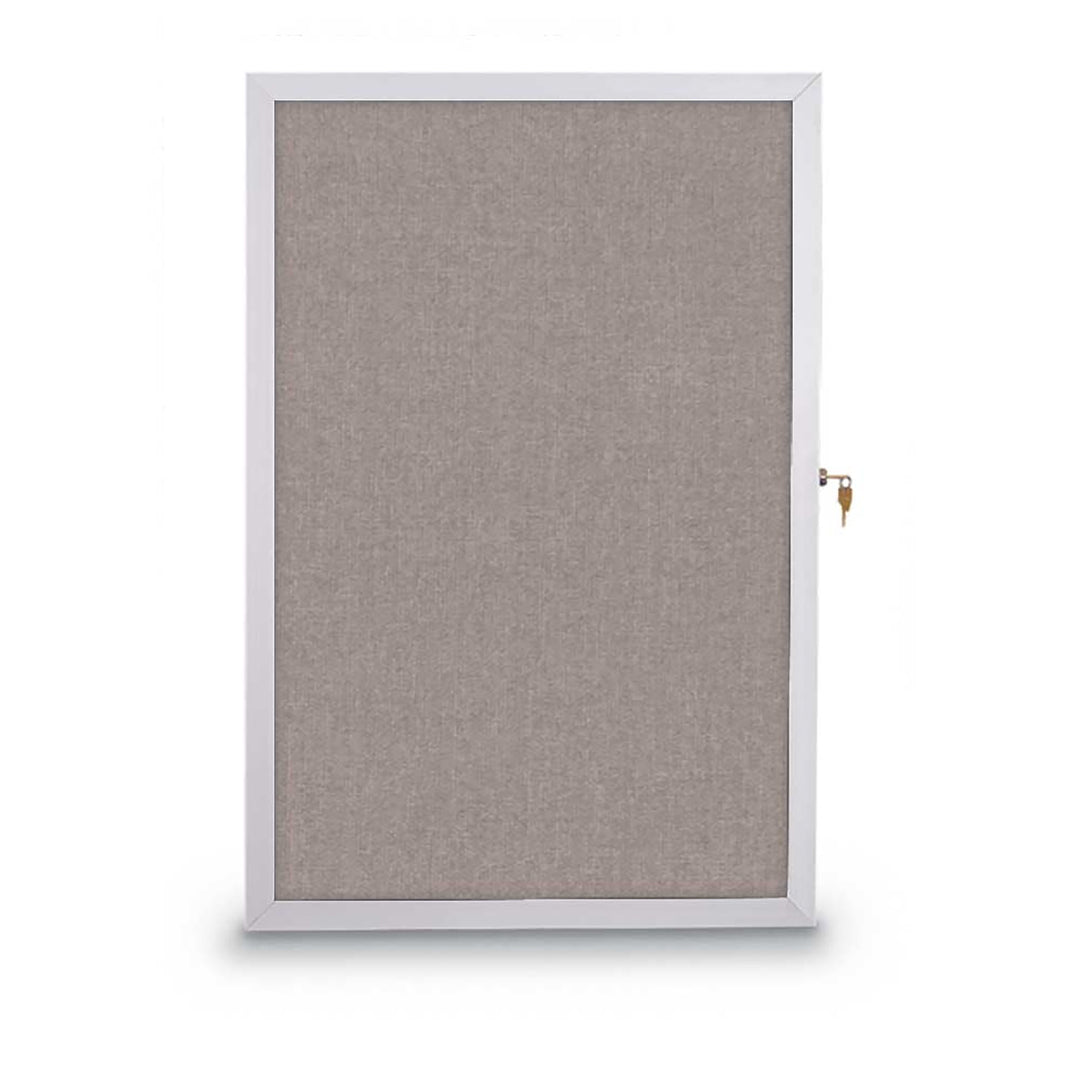 Slim Style Traditional Indoor Enclosed Cork/Fabric Board
