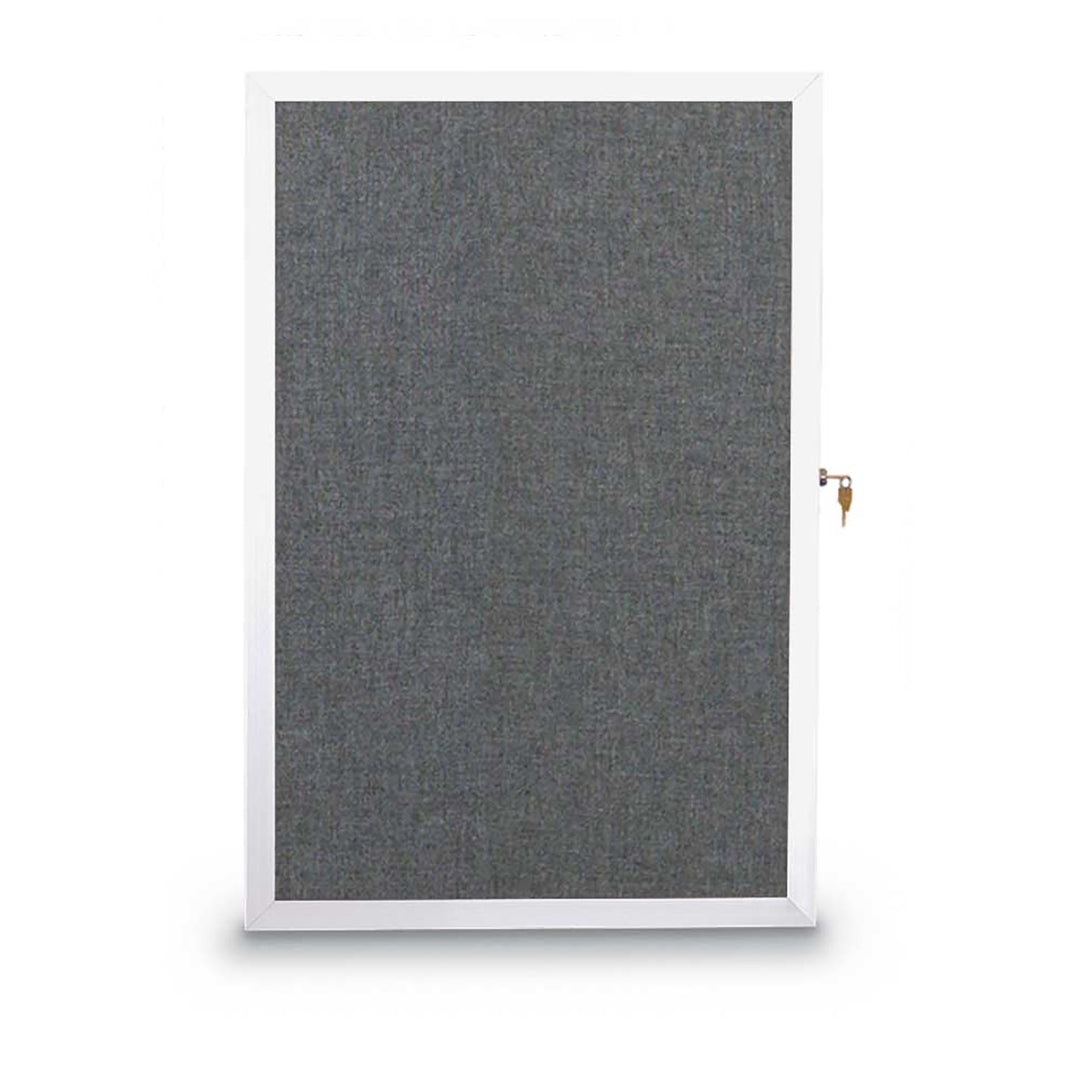Slim Style Traditional Indoor Enclosed Cork/Fabric Board