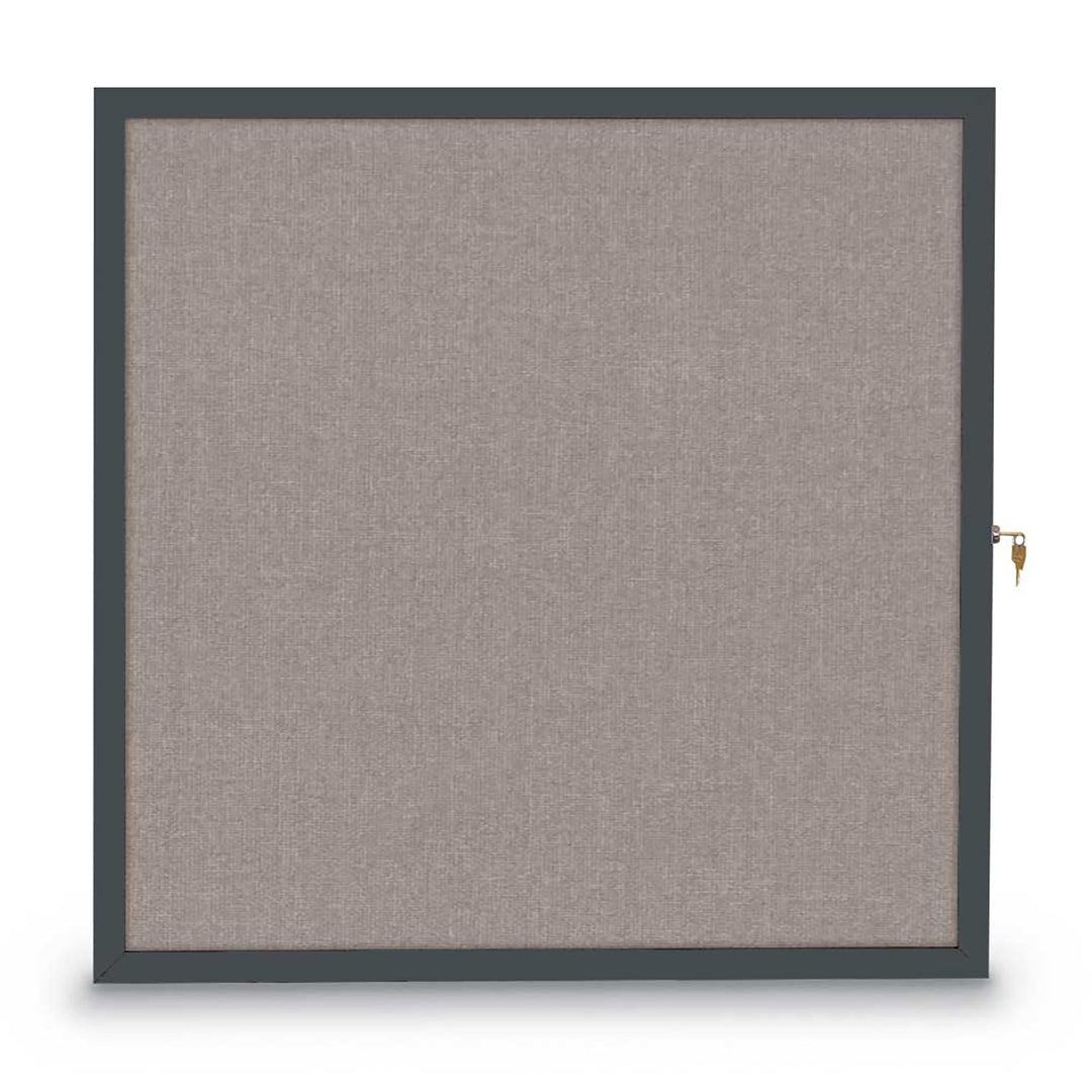 Slim Style Traditional Indoor Enclosed Cork/Fabric Board