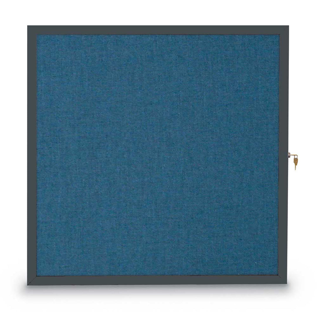 Slim Style Traditional Indoor Enclosed Cork/Fabric Board
