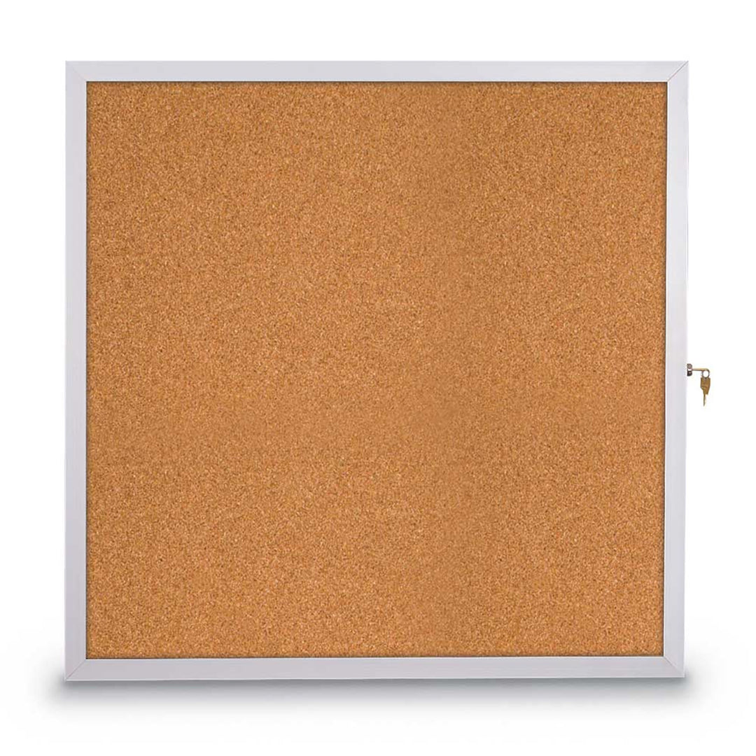 Slim Style Traditional Indoor Enclosed Cork/Fabric Board