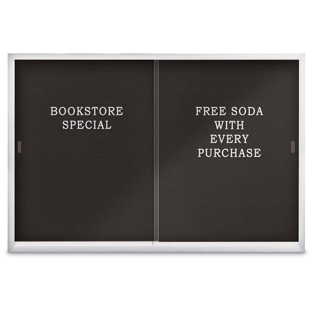 Sliding Glass Door Traditional Indoor Enclosed Letterboard