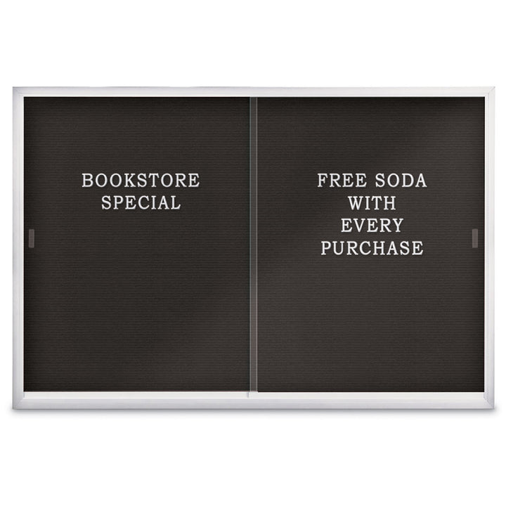 Sliding Glass Door Traditional Indoor Enclosed Letterboard