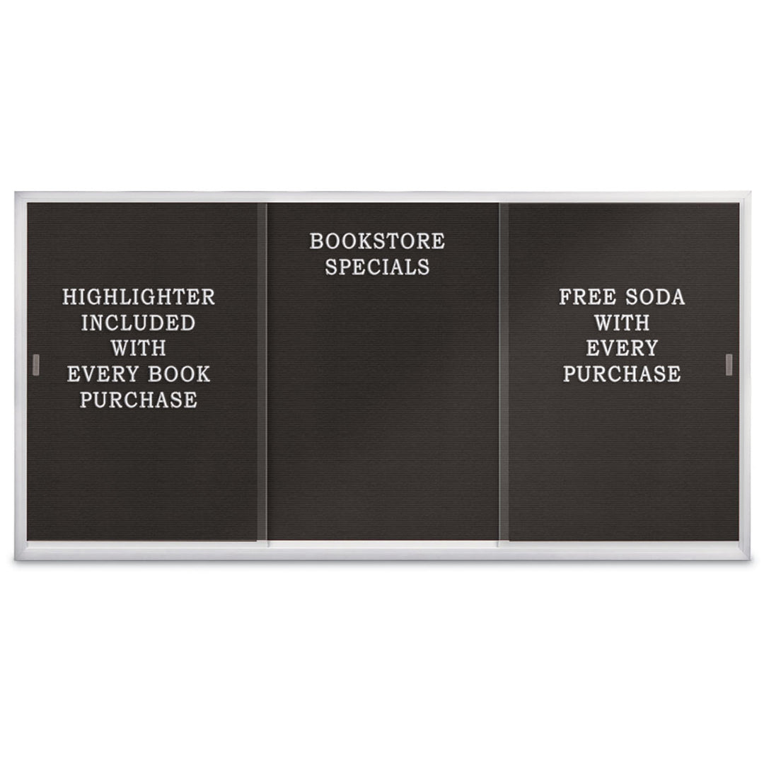 Sliding Glass Door Traditional Indoor Enclosed Letterboard