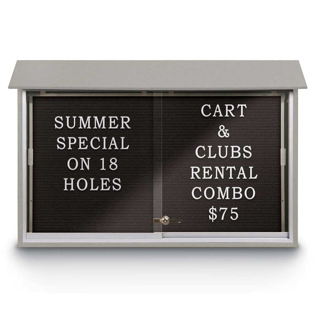 Sliding Glass Door Traditional Outdoor Enclosed Letterboard