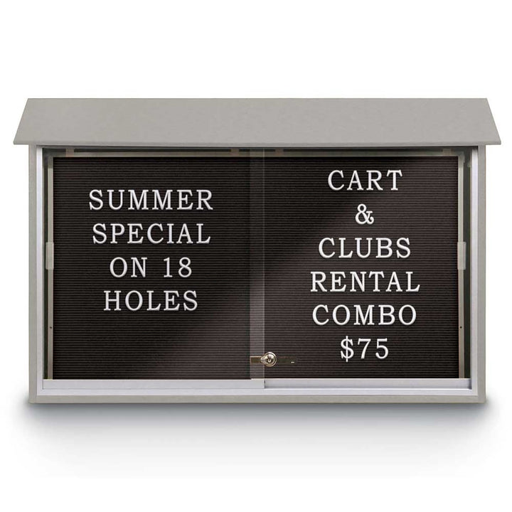 Sliding Glass Door Traditional Outdoor Enclosed Letterboard