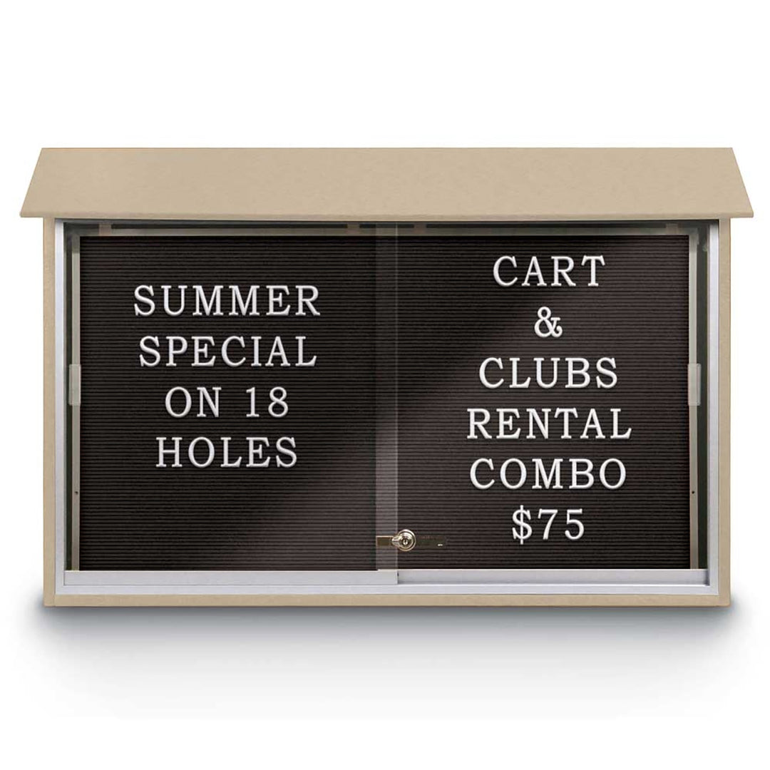 Sliding Glass Door Traditional Outdoor Enclosed Letterboard