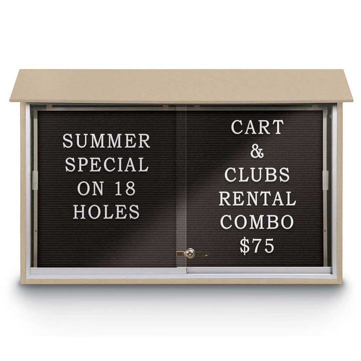 Sliding Glass Door Traditional Outdoor Enclosed Letterboard