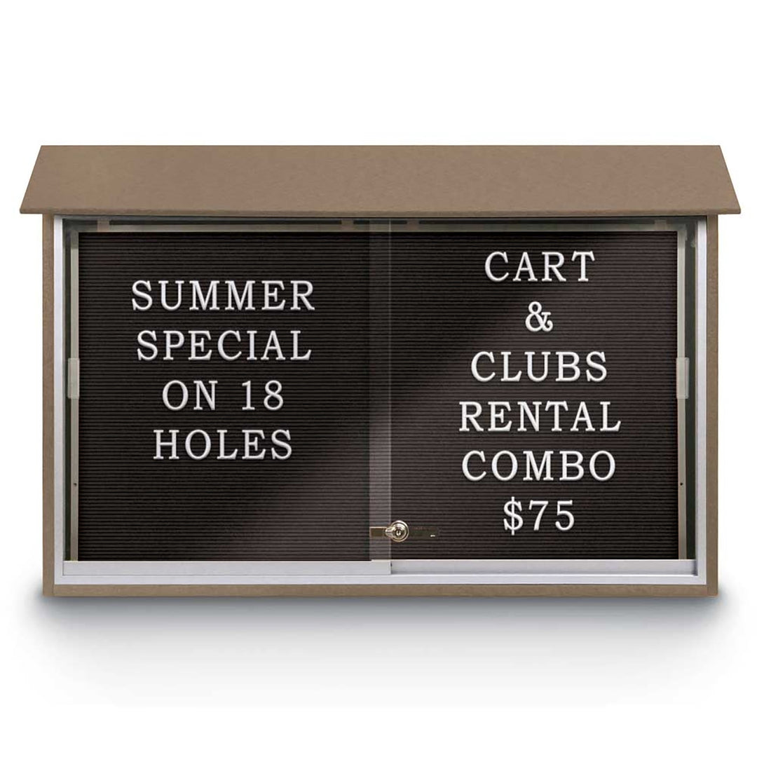 Sliding Glass Door Traditional Outdoor Enclosed Letterboard