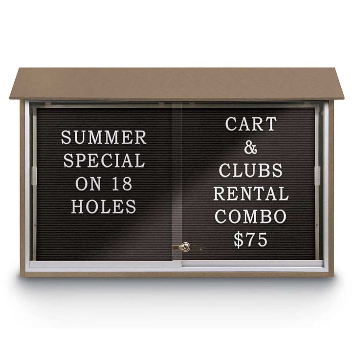 Sliding Glass Door Traditional Outdoor Enclosed Letterboard