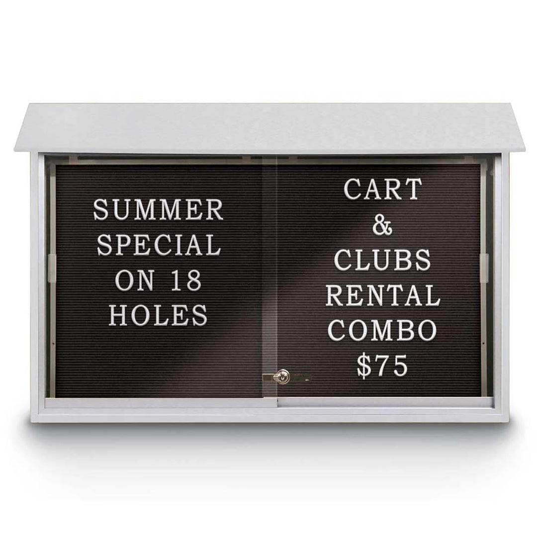Sliding Glass Door Traditional Outdoor Enclosed Letterboard