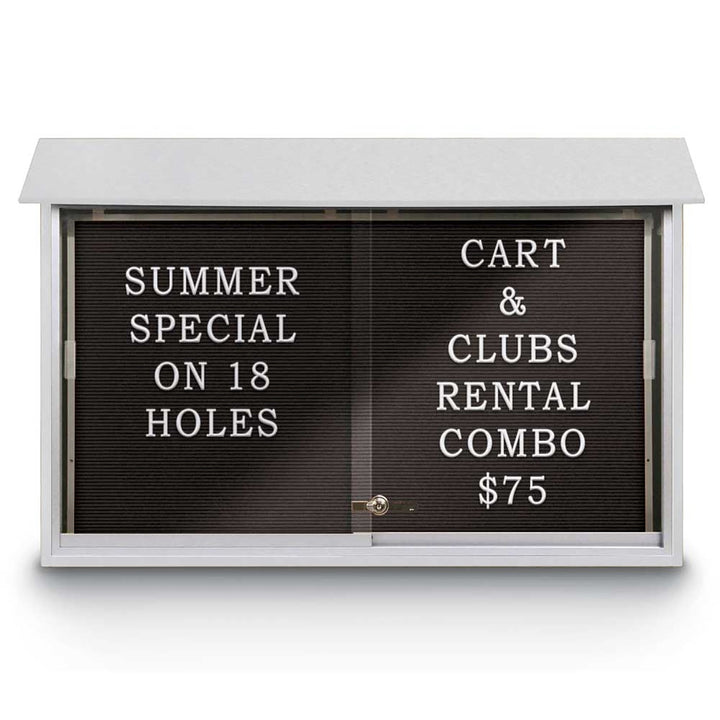 Sliding Glass Door Traditional Outdoor Enclosed Letterboard