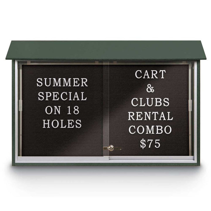 Sliding Glass Door Traditional Outdoor Enclosed Letterboard