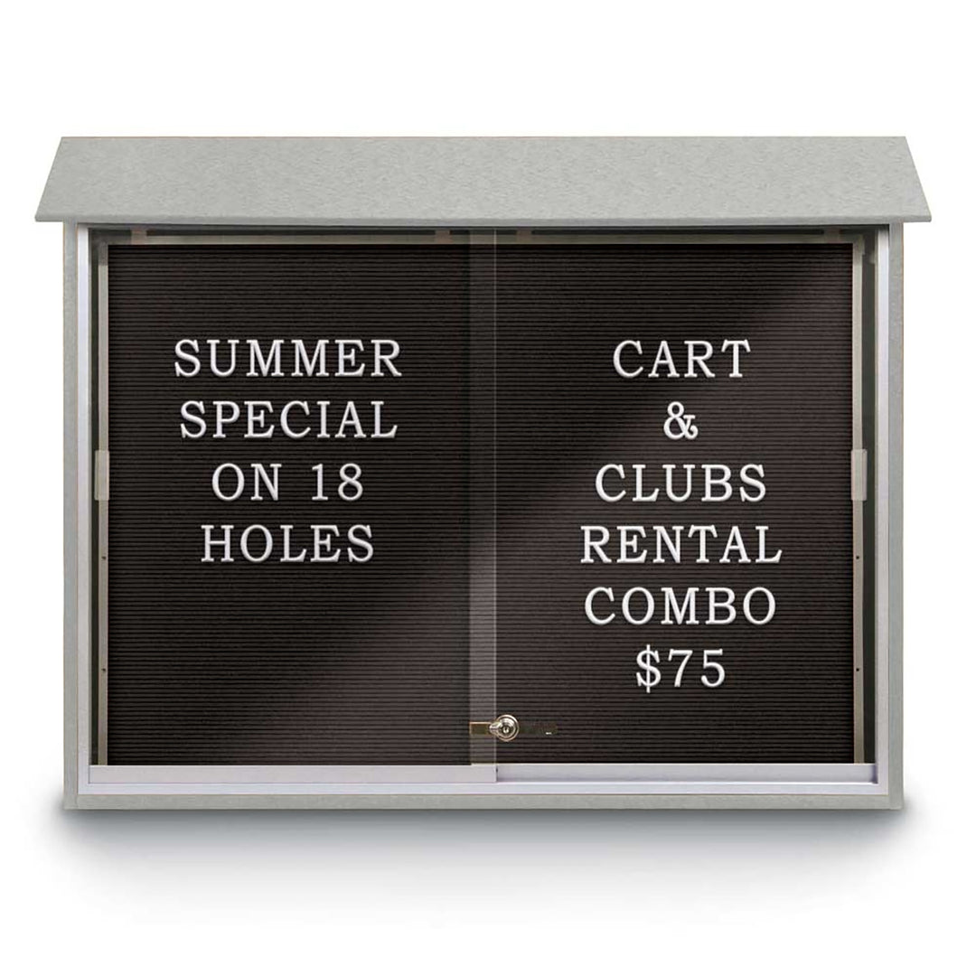 Sliding Glass Door Traditional Outdoor Enclosed Letterboard