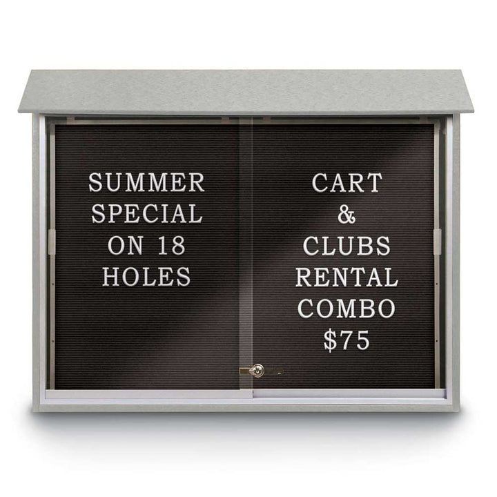 Sliding Glass Door Traditional Outdoor Enclosed Letterboard