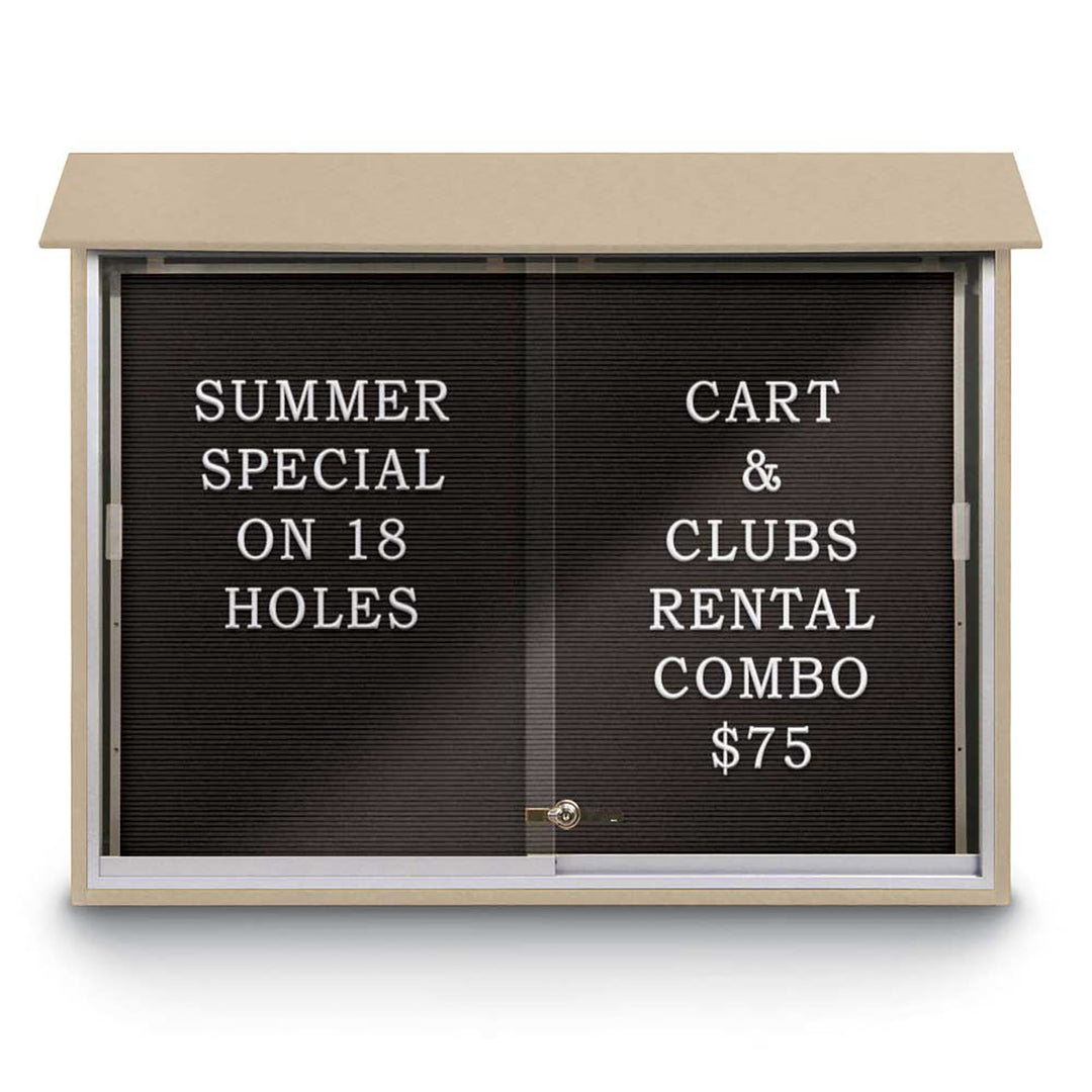 Sliding Glass Door Traditional Outdoor Enclosed Letterboard