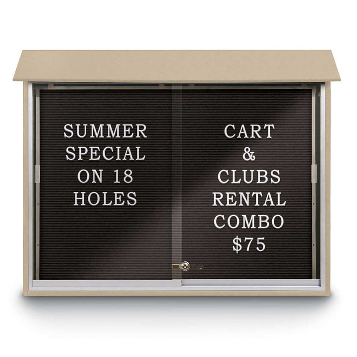 Sliding Glass Door Traditional Outdoor Enclosed Letterboard