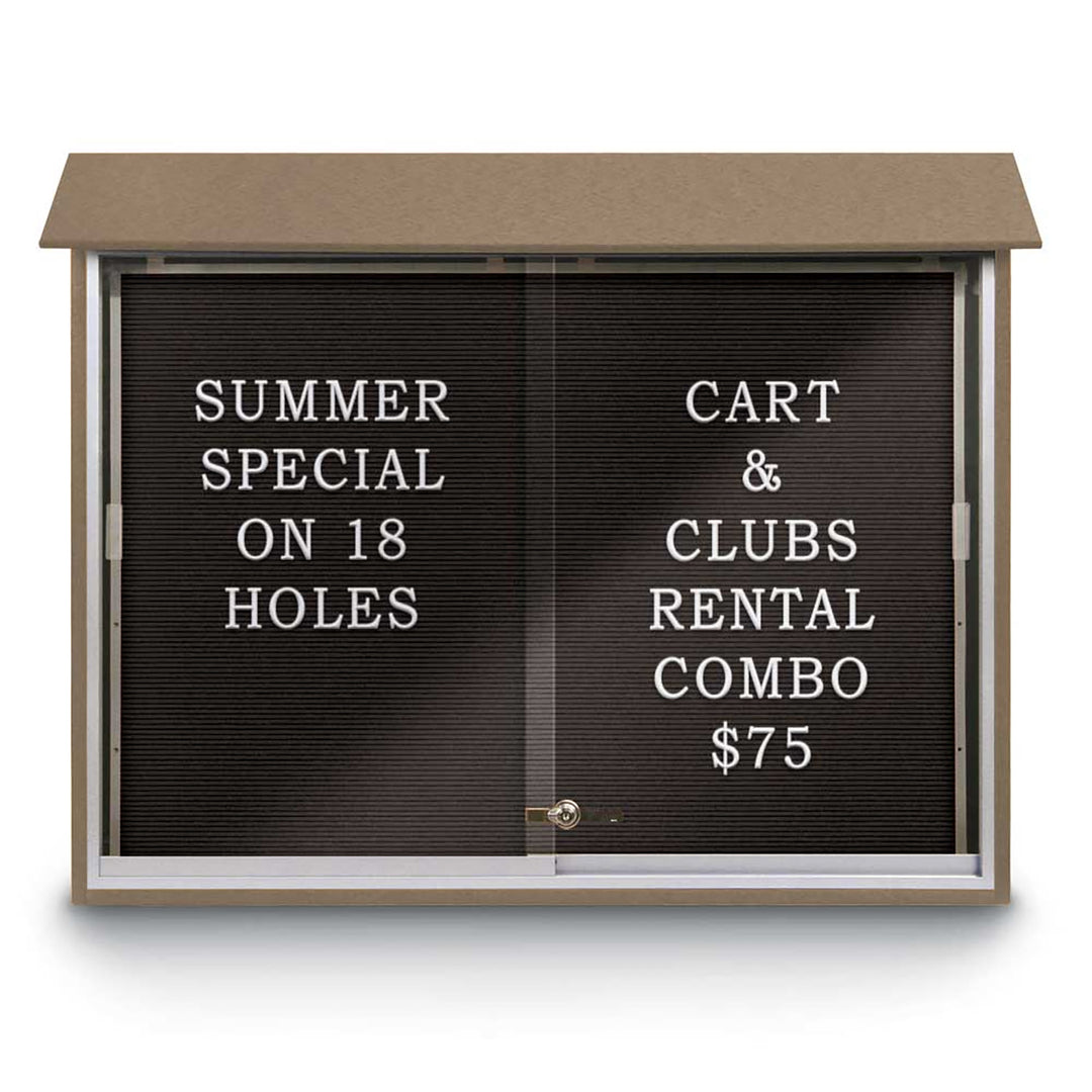 Sliding Glass Door Traditional Outdoor Enclosed Letterboard