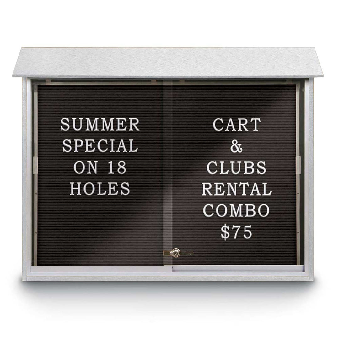Sliding Glass Door Traditional Outdoor Enclosed Letterboard