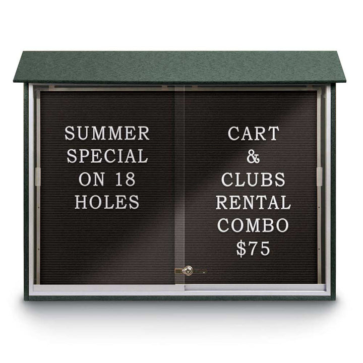 Sliding Glass Door Traditional Outdoor Enclosed Letterboard