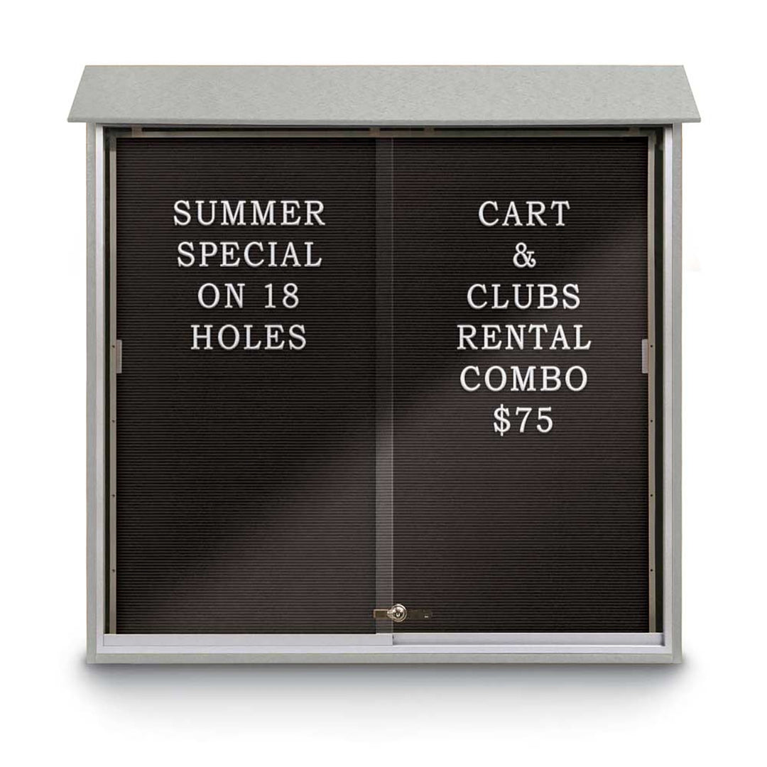 Sliding Glass Door Traditional Outdoor Enclosed Letterboard