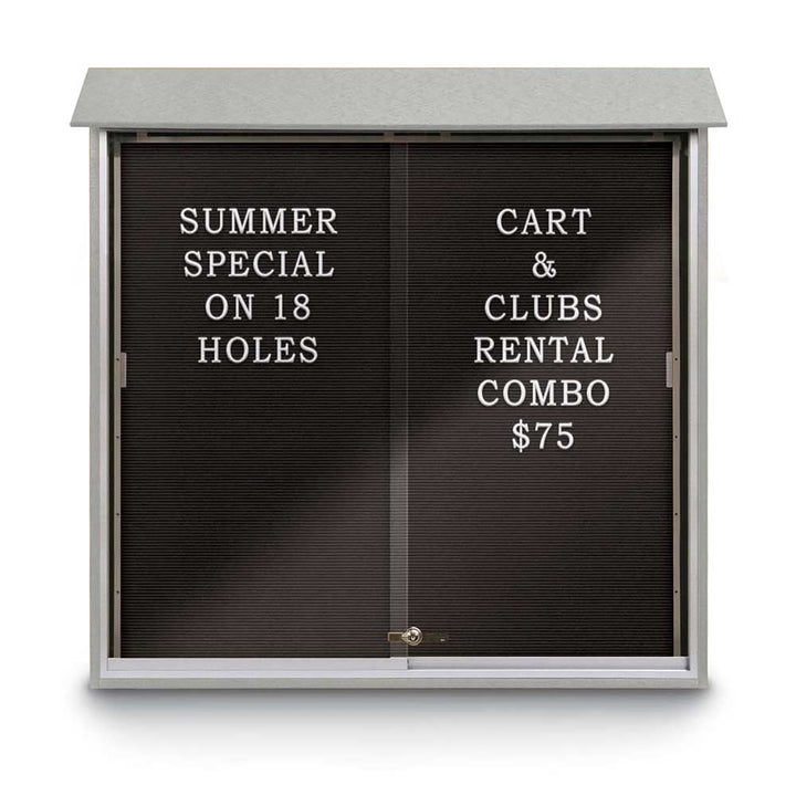 Sliding Glass Door Traditional Outdoor Enclosed Letterboard