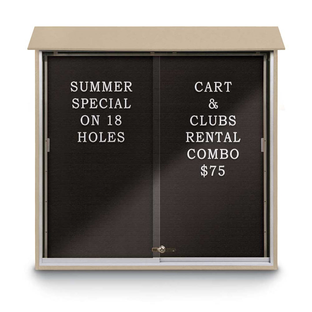 Sliding Glass Door Traditional Outdoor Enclosed Letterboard
