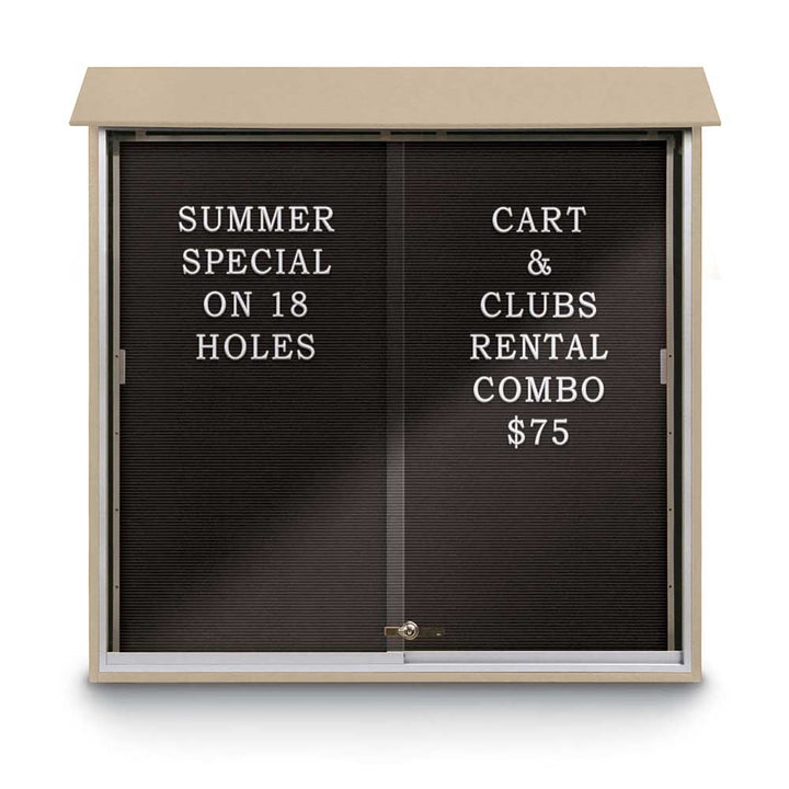 Sliding Glass Door Traditional Outdoor Enclosed Letterboard