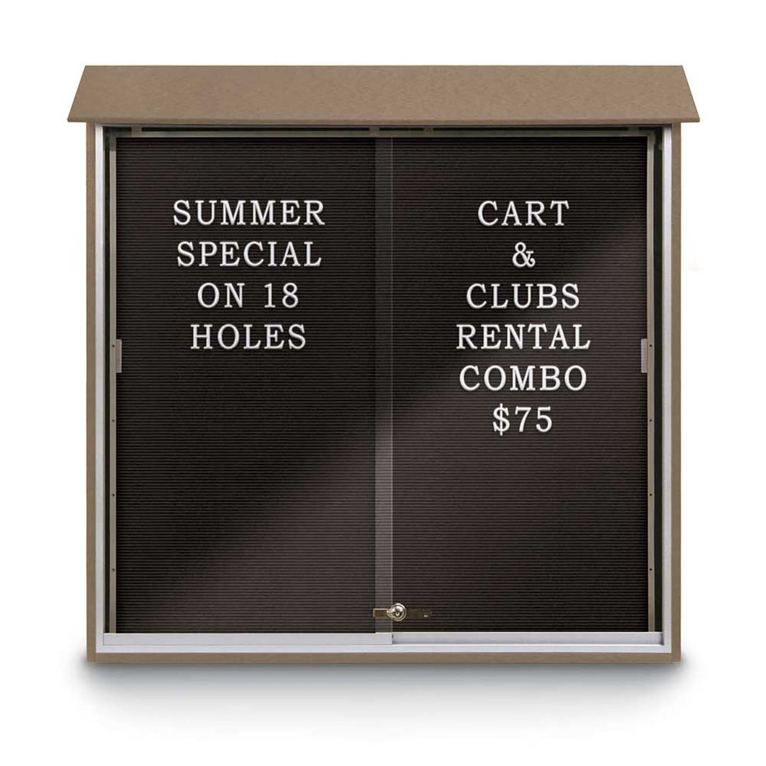 Sliding Glass Door Traditional Outdoor Enclosed Letterboard