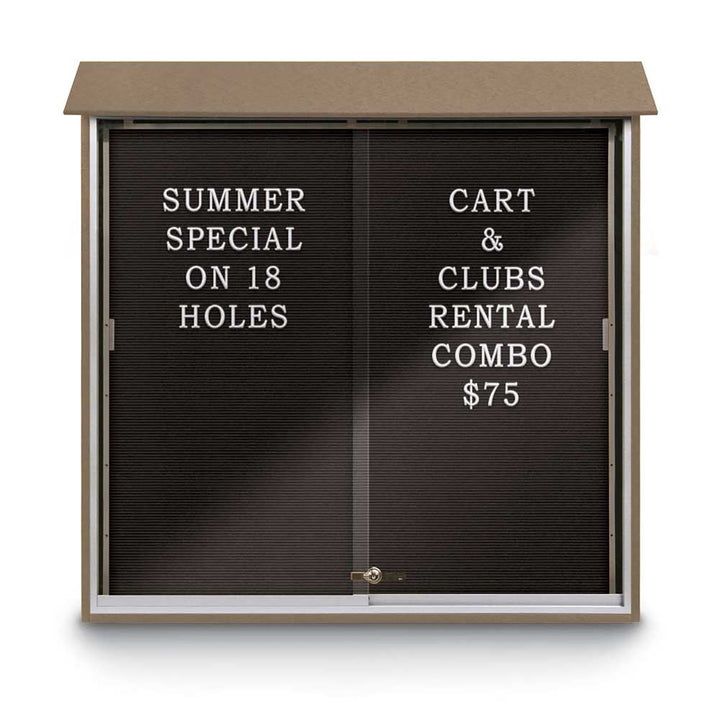 Sliding Glass Door Traditional Outdoor Enclosed Letterboard