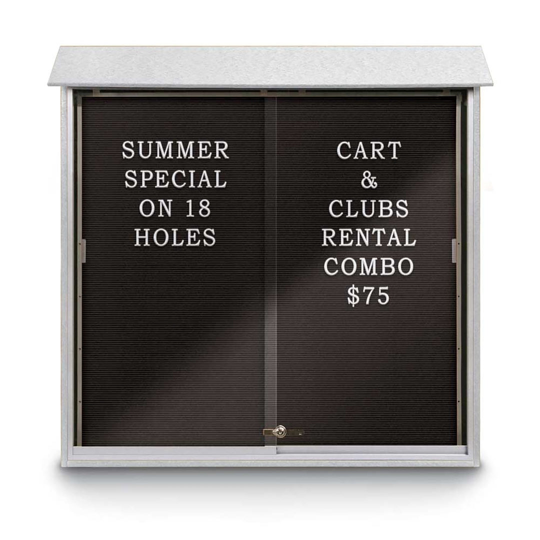 Sliding Glass Door Traditional Outdoor Enclosed Letterboard