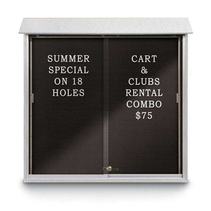 Sliding Glass Door Traditional Outdoor Enclosed Letterboard