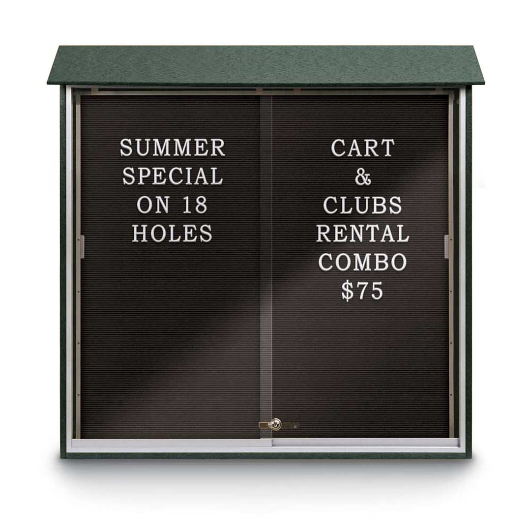 Sliding Glass Door Traditional Outdoor Enclosed Letterboard