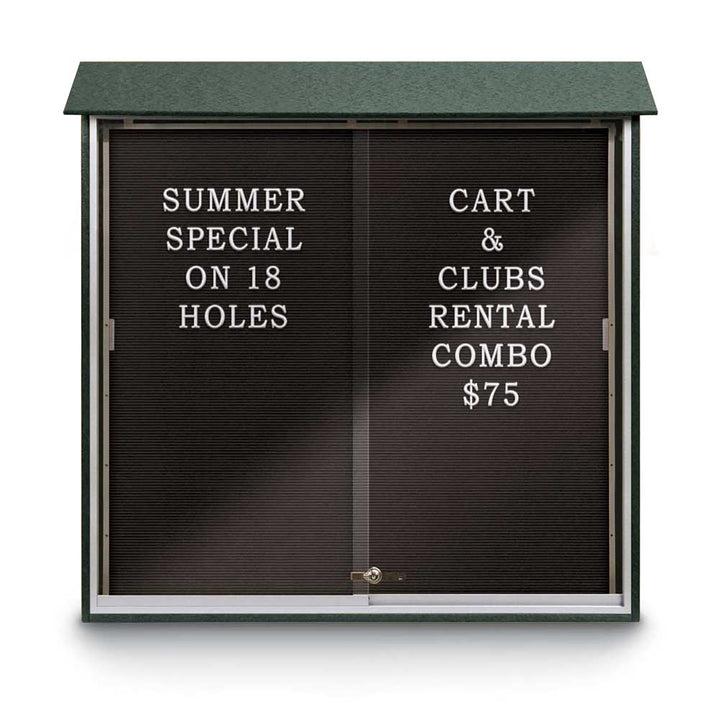 Sliding Glass Door Traditional Outdoor Enclosed Letterboard