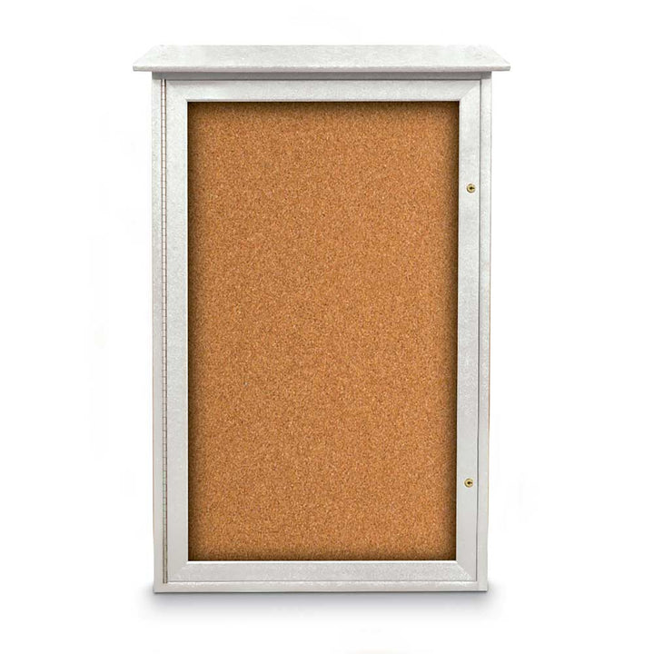 Single Door Enclosed Cork Outdoor Message Center