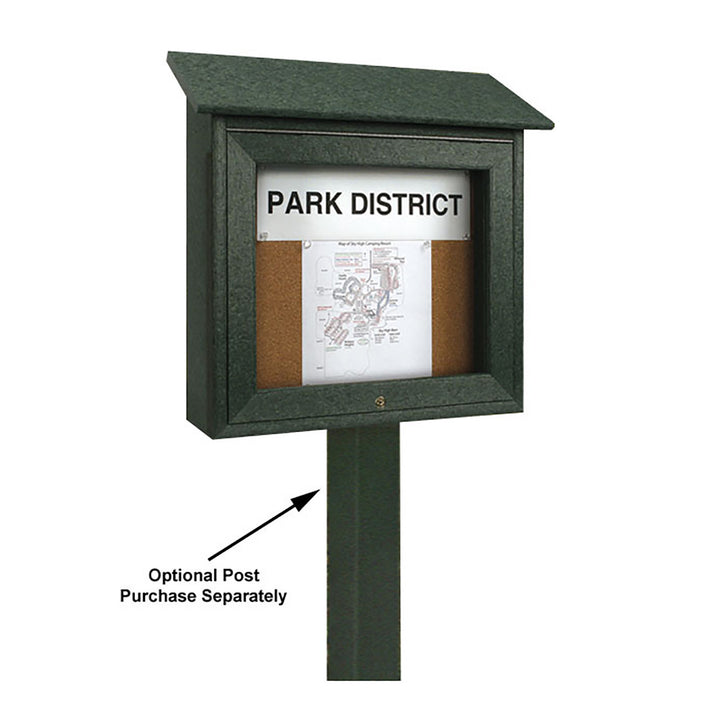 18" x 18" Bottom-Hinge Single Sided Cork Mini Message Board