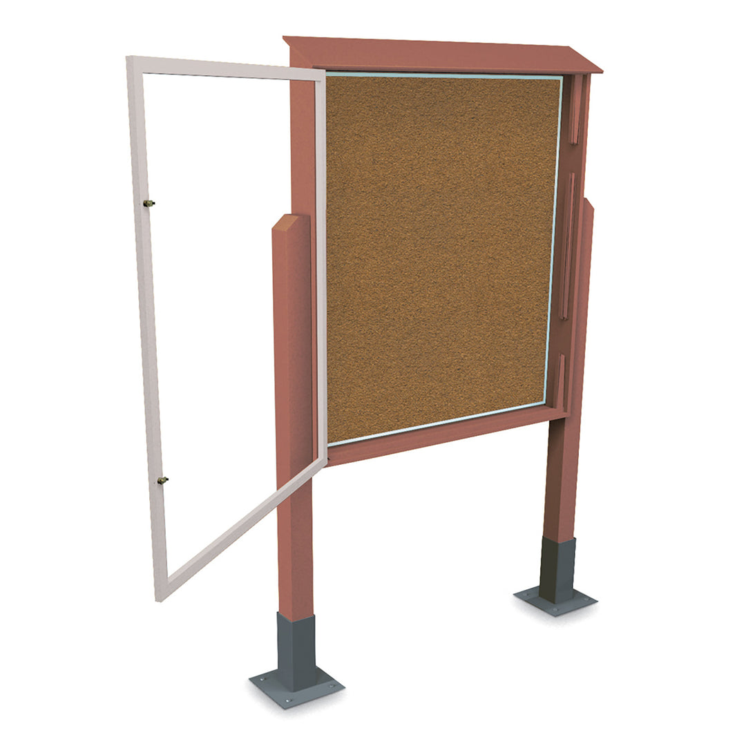 Extra Large Outdoor Message Center - Surface Mount Post