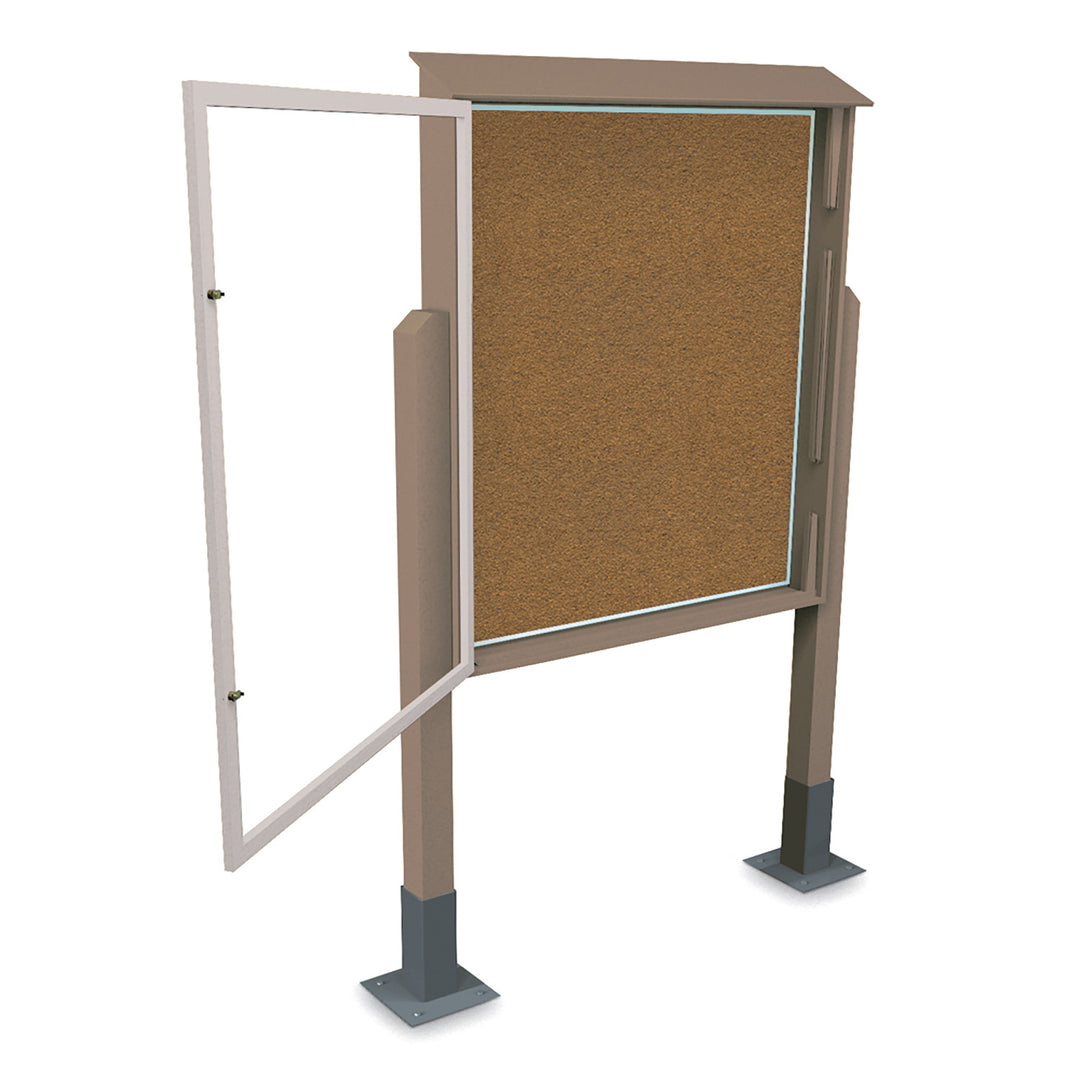 Extra Large Outdoor Message Center - Surface Mount Post