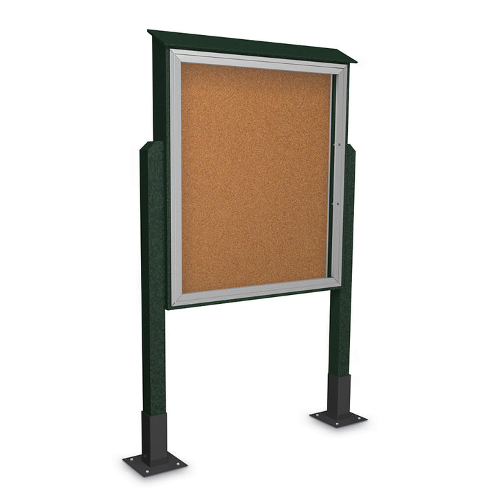 Extra Large Outdoor Message Center - Surface Mount Post