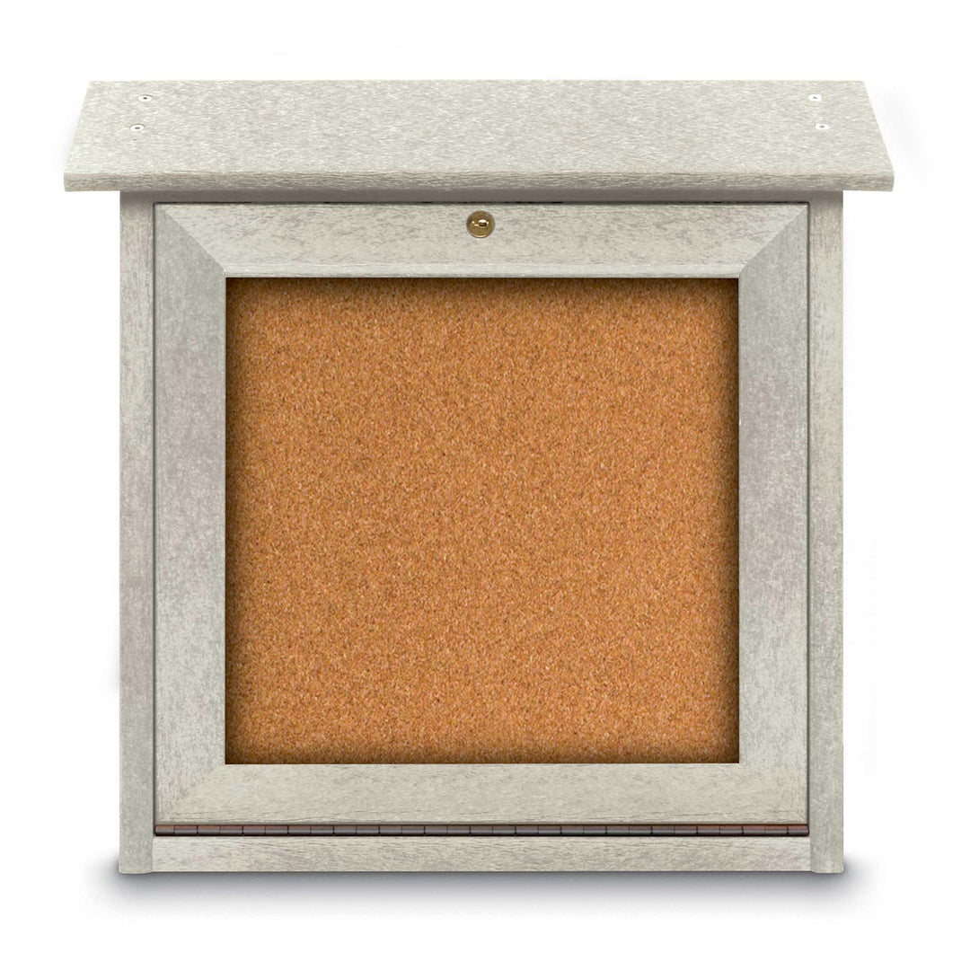 18" x 18" Bottom-Hinge Single Sided Cork Mini Message Board