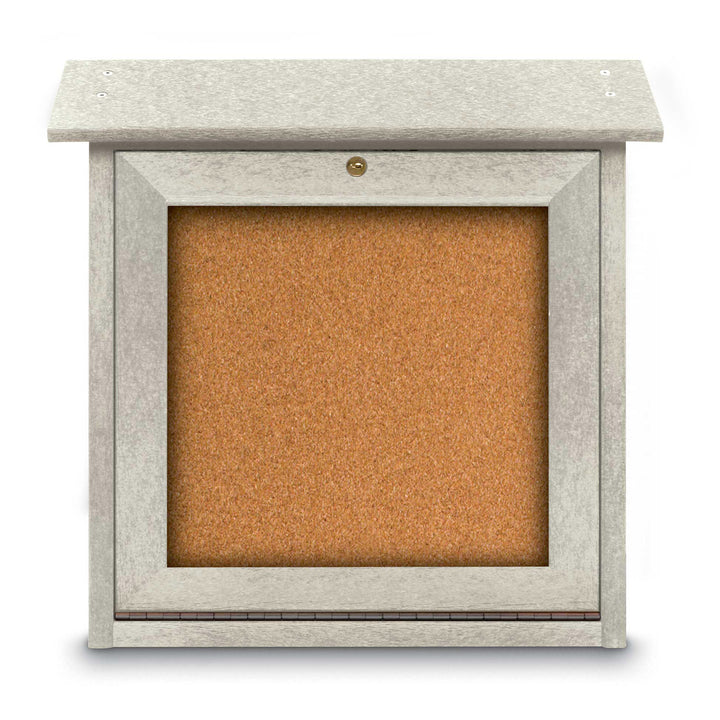 18" x 18" Bottom-Hinge Single Sided Cork Mini Message Board