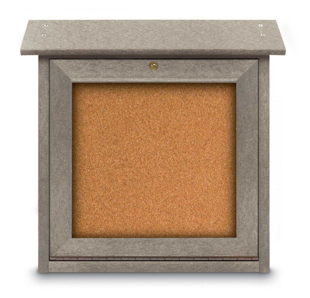 18" x 18" Bottom-Hinge Single Sided Cork Mini Message Board