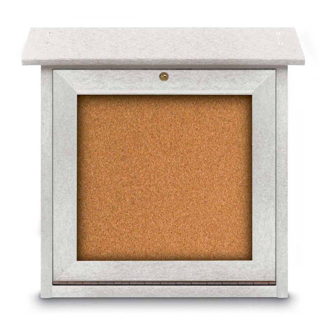 18" x 18" Bottom-Hinge Single Sided Cork Mini Message Board