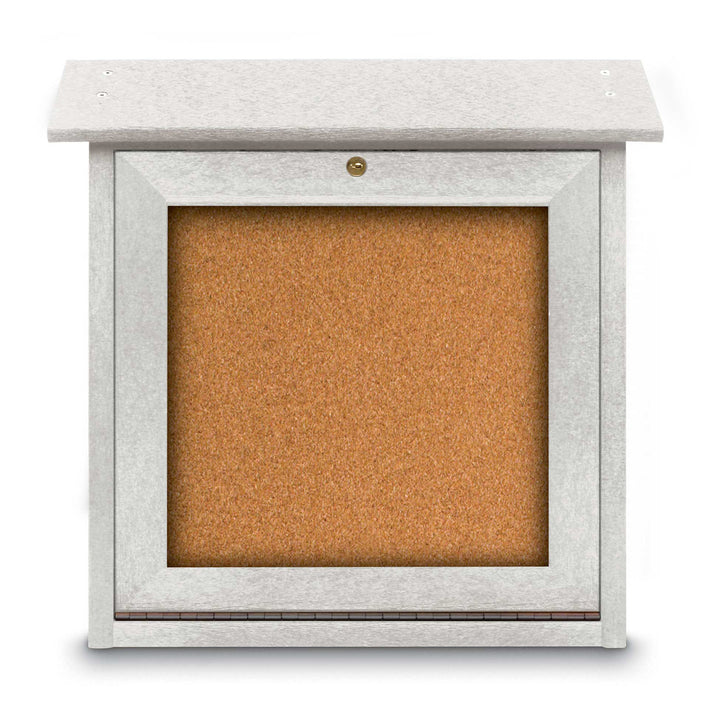 18" x 18" Bottom-Hinge Single Sided Cork Mini Message Board