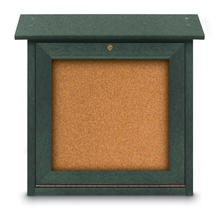 18" x 18" Bottom-Hinge Single Sided Cork Mini Message Board